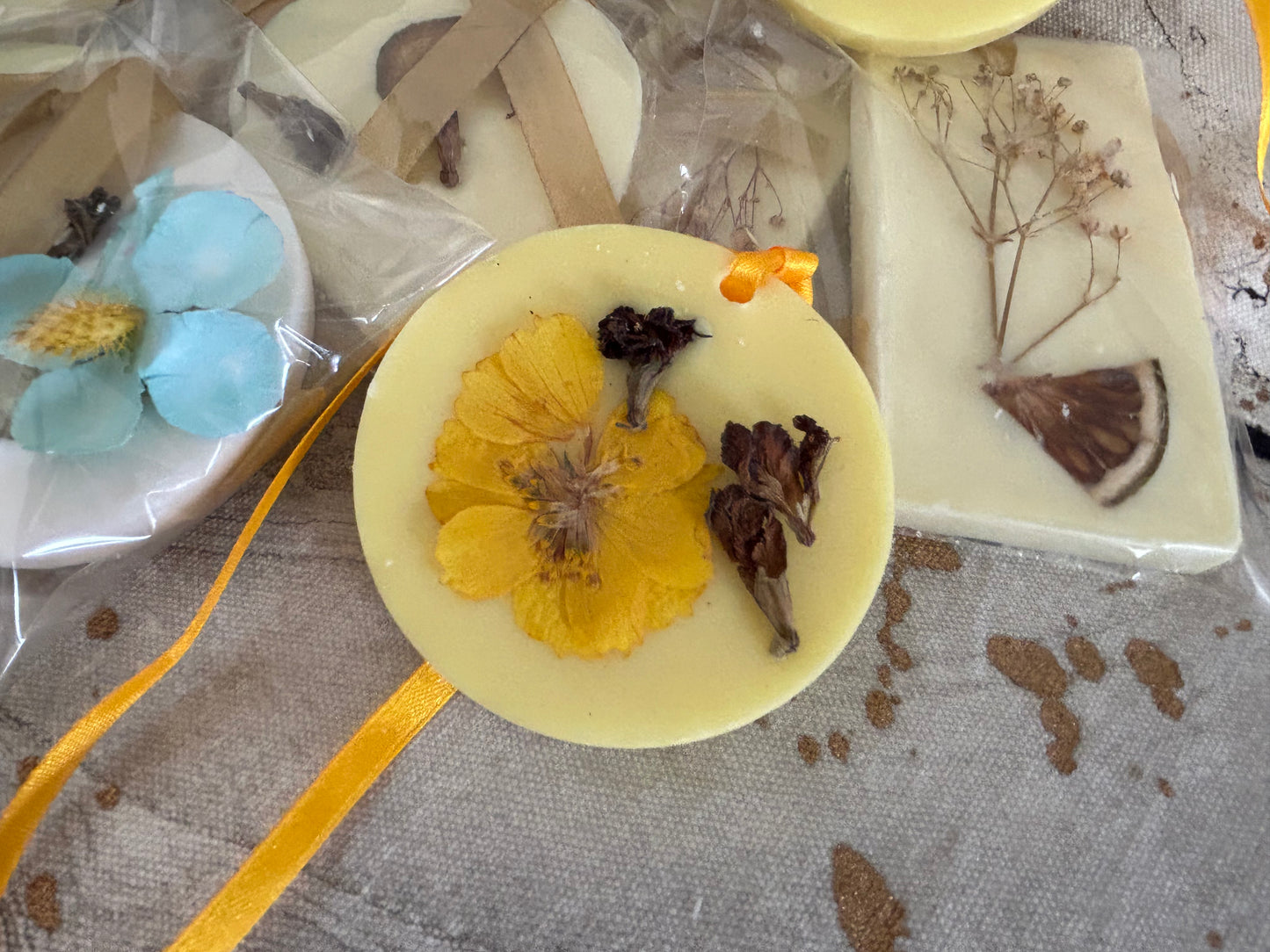 Infused Wax Tablet, Freshener, Scented Sachet for closet, Wardrobe, Drawers, Shoe Racks, Handmade, Soy Tablets, Premium home fragrance