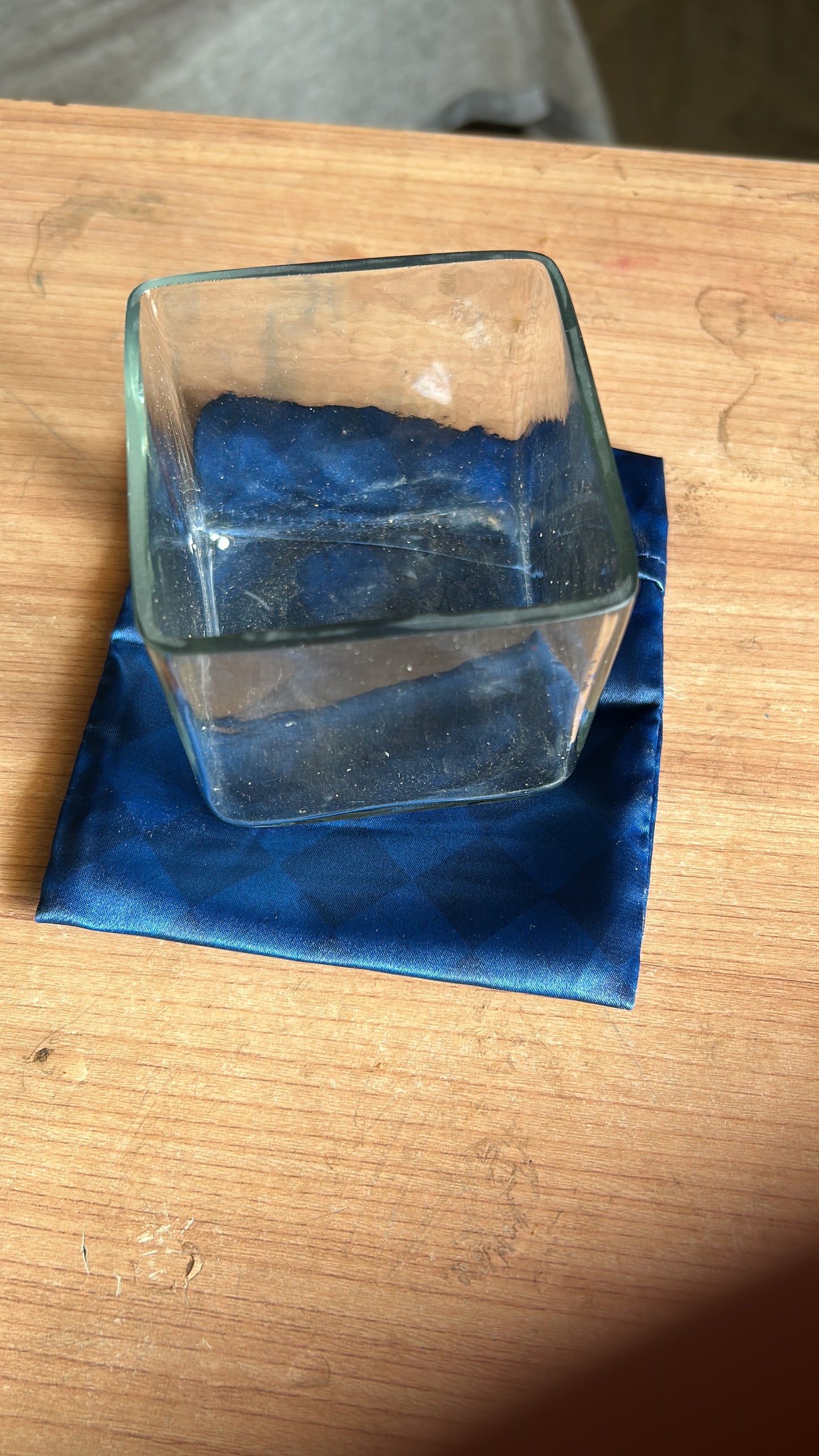 Transparent Glass Jar with Gel Wax (Square Shape) / DIY Candle making/ colorful gel wax tea candles for festivals / gifting / Smokeless & long-lasting /Cozy Home Decor