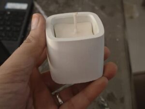 Square Small Concret Jar