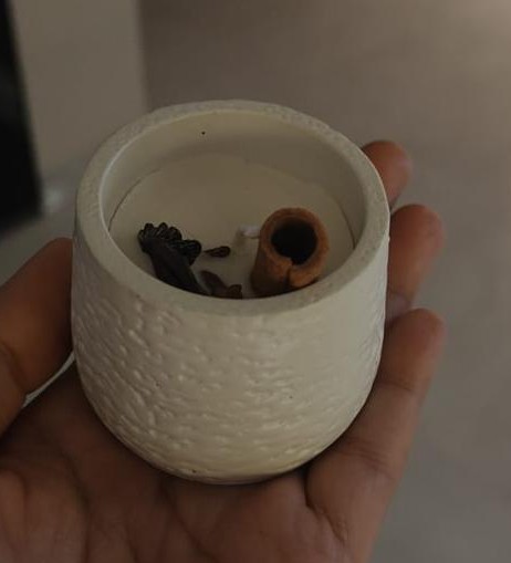 Rugged candle Jar (Concret) - Image 2