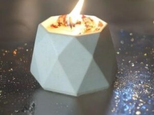 Octagon Concret Jar
