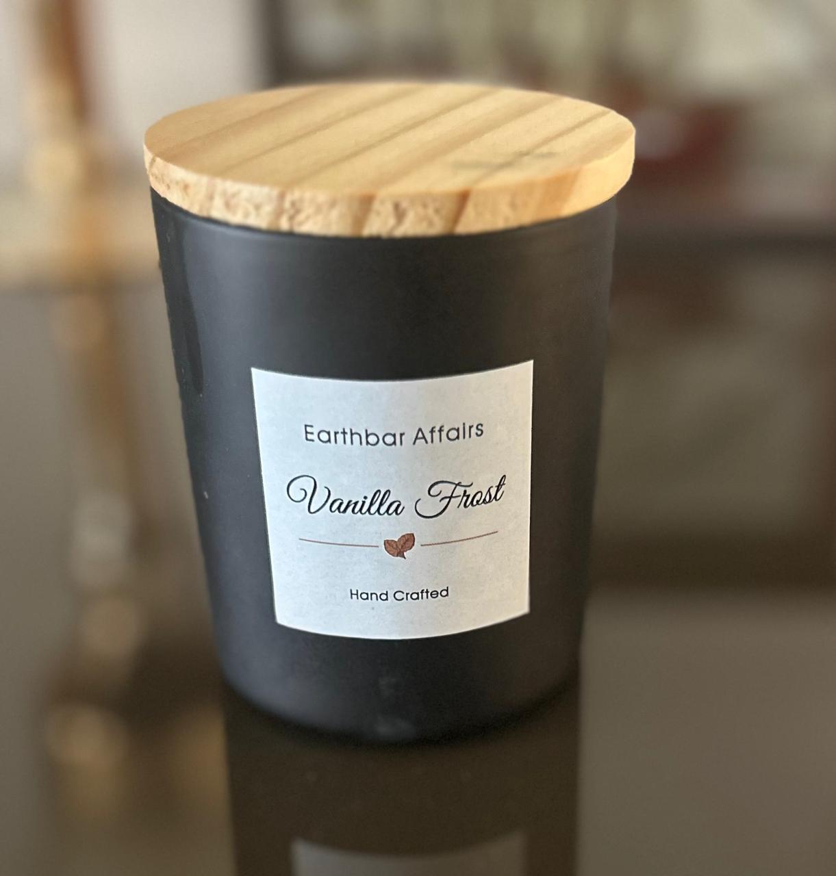 Black wiskey Votives with Wooden lid