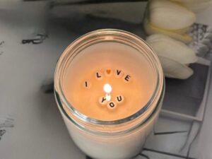 Message Candles in Jars
