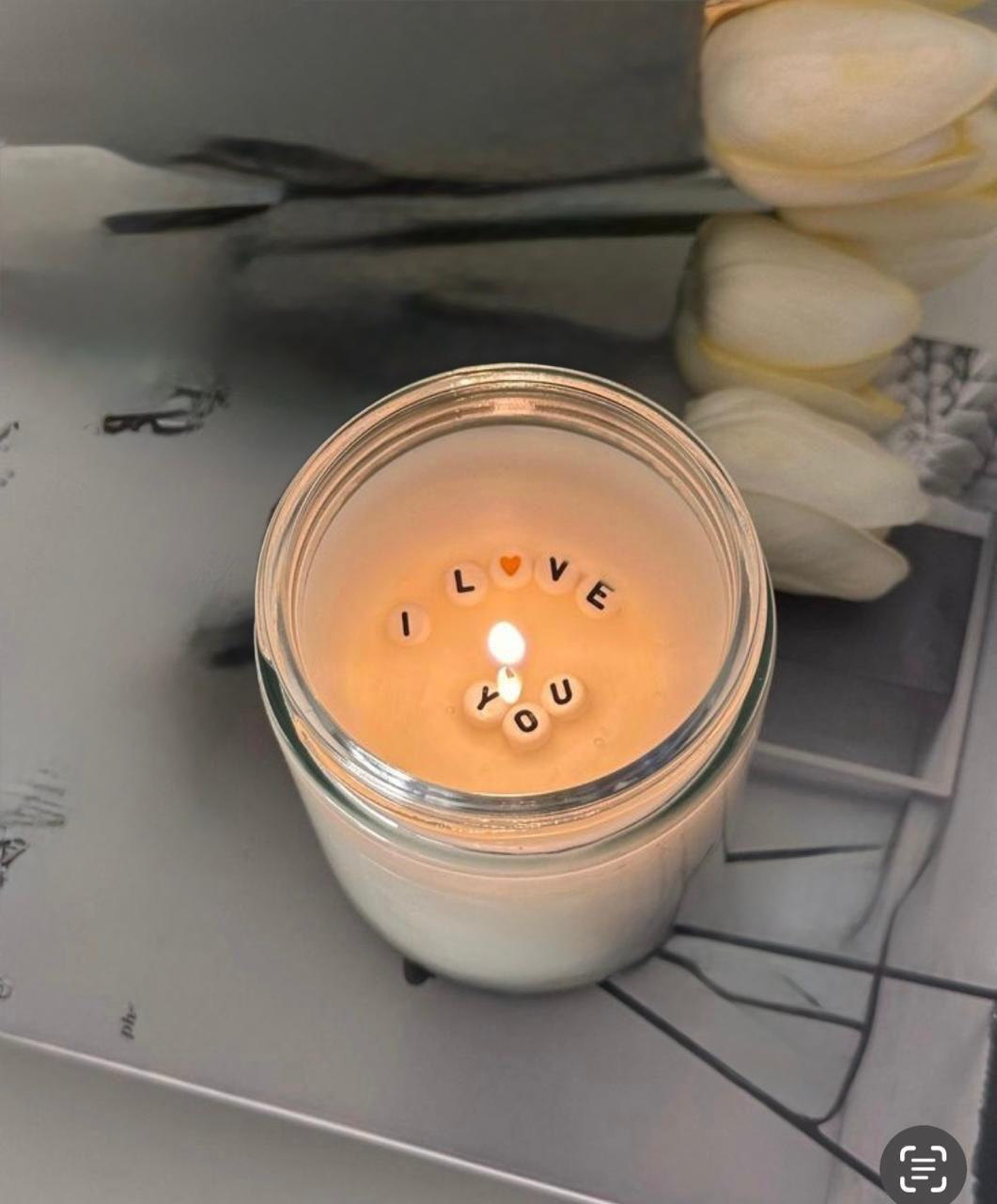 Message Candles in Jars